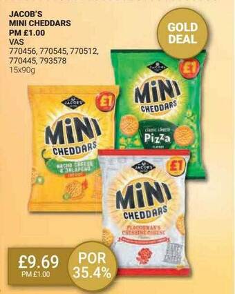 Bestway Jacob's mini cheddars offer
