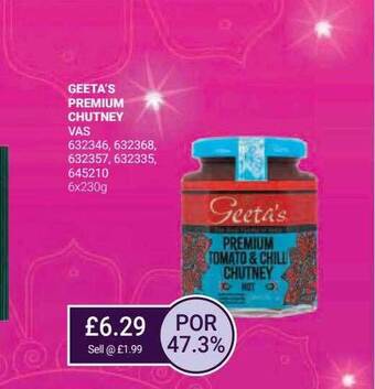 Bestway Geeta's premium chutney offer
