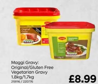 Bestway Maggi gravy: original gluten free vegetarian gravy 1.8kg 1.7kg offer