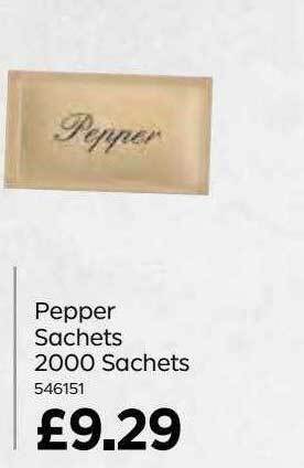 Bestway Pepper sachets 2000 sachets offer