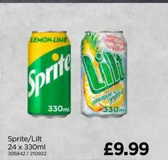 Bestway Sprite lilt 24 x 330ml offer
