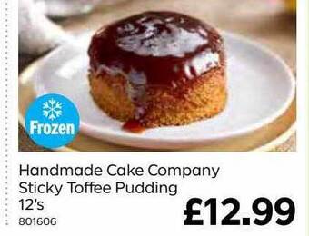 Bestway Handmade cake company sticky toffee pudding offer