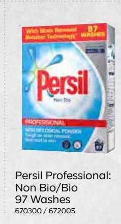 Bestway Persil professional: non bio bio 97 washes offer