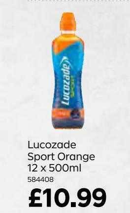 Bestway Lucozade sport orange 12 x 500ml offer