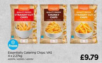 Bestway Essentially catering chips: vas 4 x 2.27kg offer