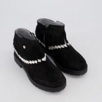TK Maxx Black leather ankle boots offer