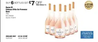 Costco Baron m coteaux d'aix en provence rose offer