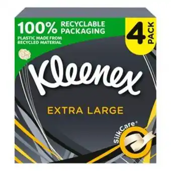 Sainsbury's Kleenex extra large compact tissues 4 pack offer