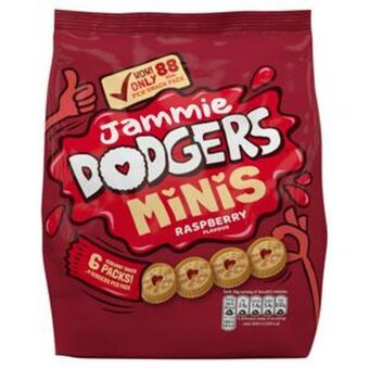 Sainsbury's Jammie dodgers mini lunchpack 6x20g offer