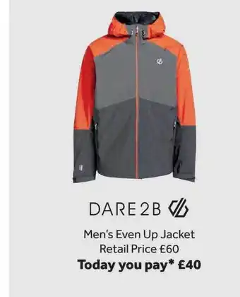 GO Outdoors Men's even up jacket offer