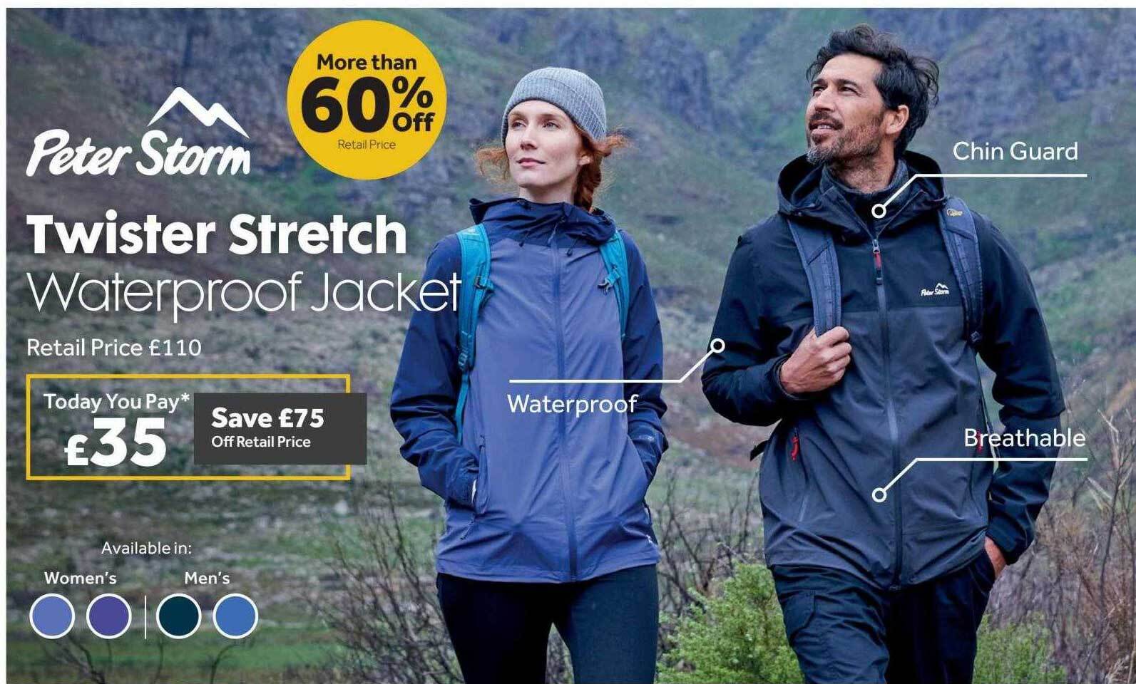 Peter storm twister stretch waterproof 