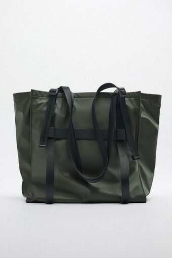 ZARA Matte-effect tote bag offer