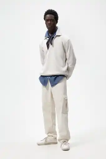 ZARA Straight fit cargo trousers offer