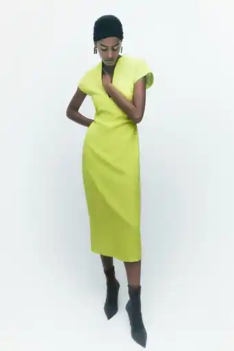 ZARA Midi dress with front knot offer