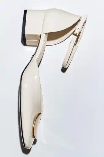 ZARA Block-heel embellished shoes offer
