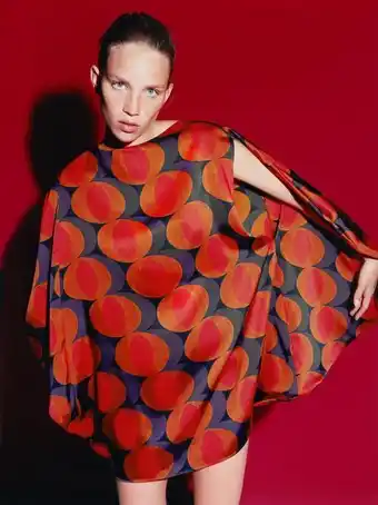 ZARA Printed flounce dress offer