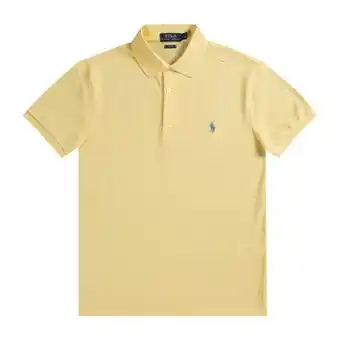 Pockets Polo ralph lauren slim fit stretch mesh polo banana yellow offer