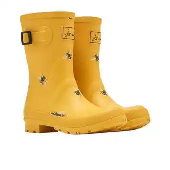 Ride-Away Joules molly ladies wellingtons - gold botanical bee offer
