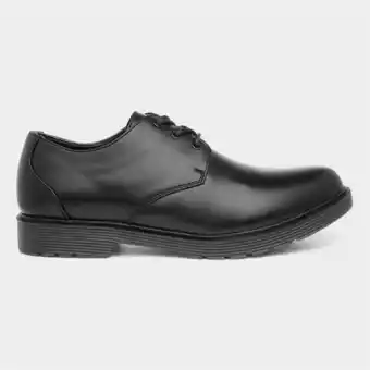 Beckett mens black plain lace up shoe