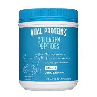 Vital proteins collagen peptides powder - unflavoured 567g