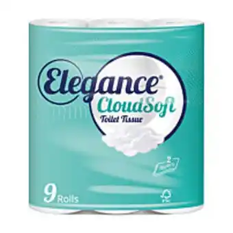 Elegance cloud soft toilet rolls 9pk