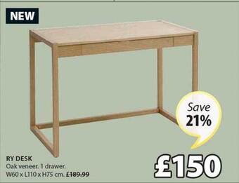 JYSK Ry desk offer