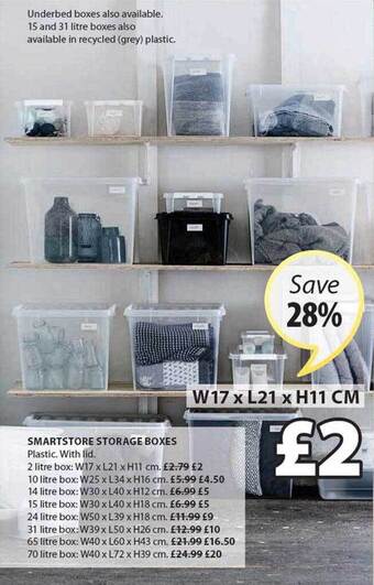 JYSK Smartstore storage boxes offer