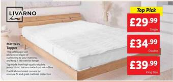 Lidl Mattress topper offer