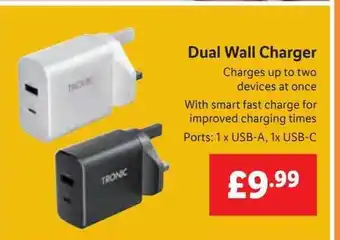Lidl Dual wall charger offer