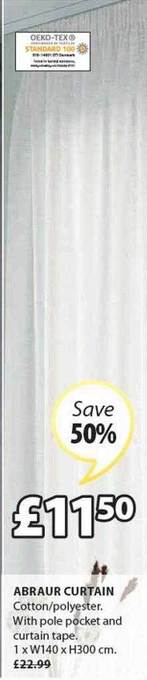 JYSK Abraur curtain offer