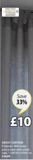 JYSK Orust curtain offer