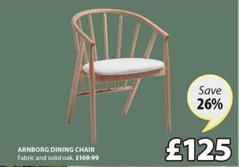 JYSK Arnborg dining chair offer