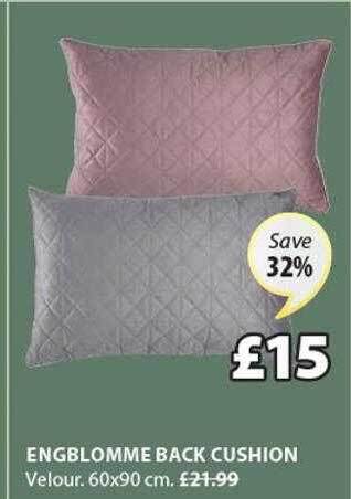 JYSK Engblomme back cushion offer