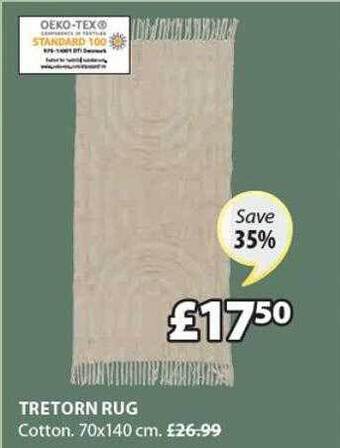 JYSK Tretorn rug offer