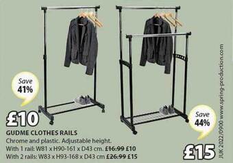 JYSK Gudme clothes rails offer