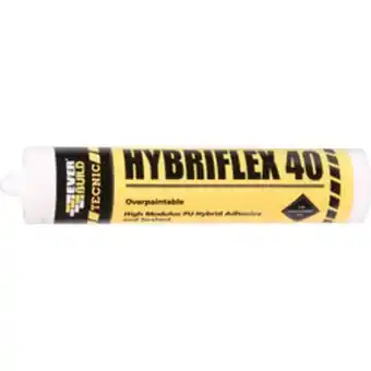 Toolstation Hybriflex 40 pu hybrid adhesive 300ml white offer
