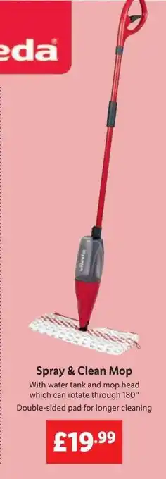 Lidl Spray & clean mop offer