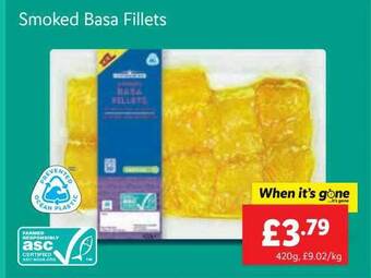 Lidl Smoked basa fillets offer