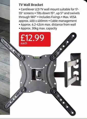 Aldi Tv wall bracket offer