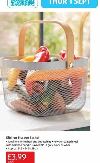 Aldi Kitchen storage basket offer