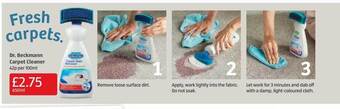 Aldi Dr. beckmann carpet cleaner offer