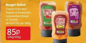 Aldi Burger relish offer