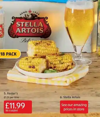 Aldi Foster's , stella artois offer