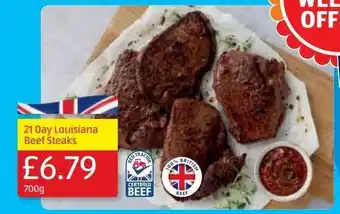 Aldi 21 day louisiana beef steaks offer