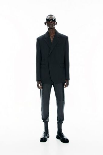 ZARA Faux leather trousers offer