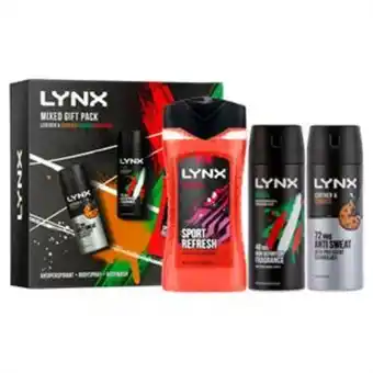 Home Bargains Lynx: mixed trio gift set offer