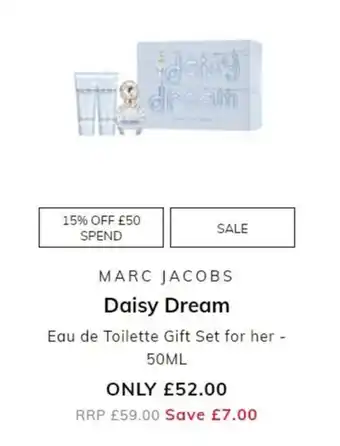 The Perfume Shop Marc Jacobs - Daisy Dream 50ml offer
