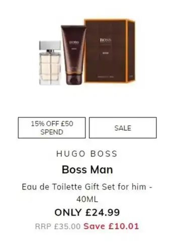 The Perfume Shop Hugo Boss - Boss Man 40ml offer