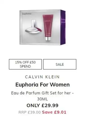 The Perfume Shop Calvin Klein - Euphoria For Women 30ml offer
