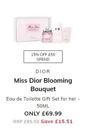 The Perfume Shop Dior - Miss Dior Blooming Bouquet 50ml offer